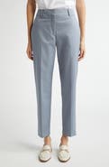 Eleventy Slim Fit Tapered Leg Cotton Blend Pants