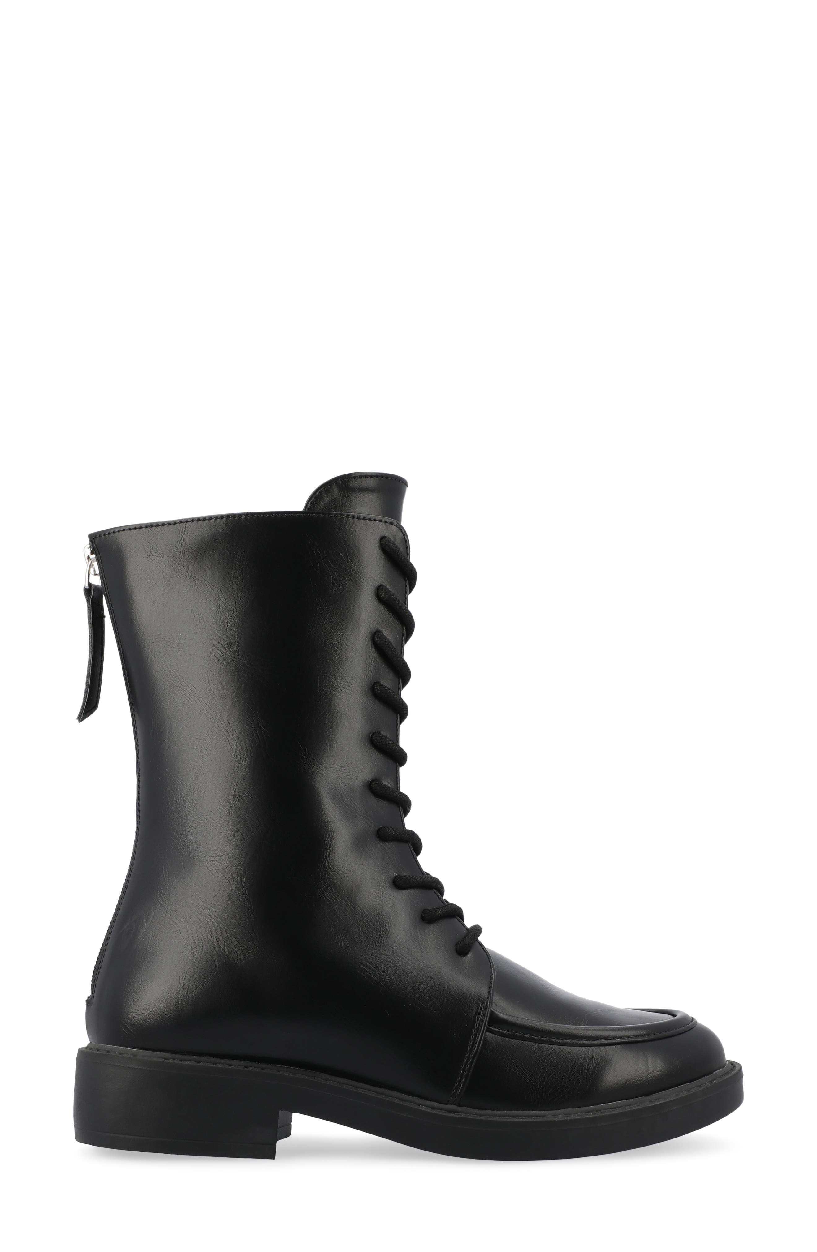 Journee Collection Nikks Combat Boot, Alternate, color, Black