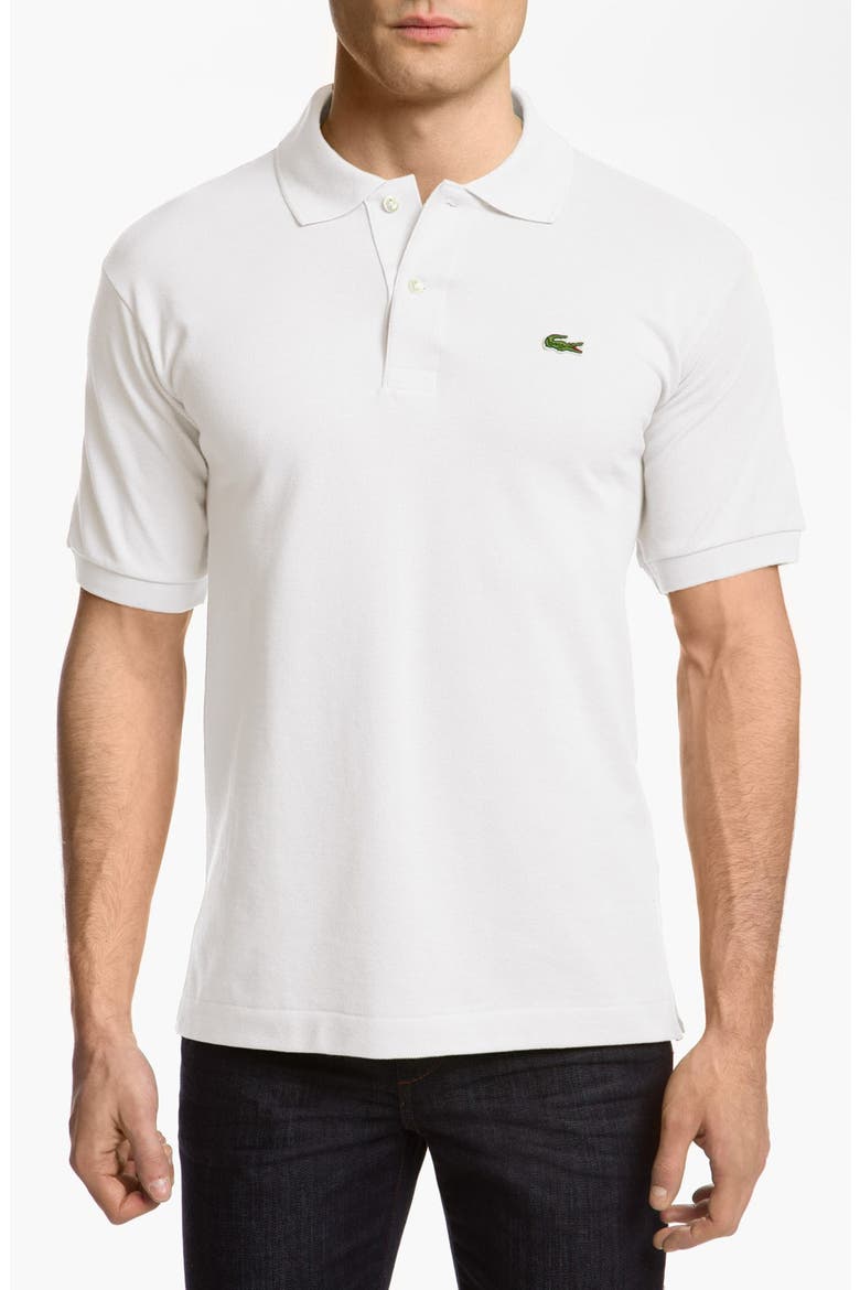 Regular Fit Piqué Polo, Main, color, 001 WHITE