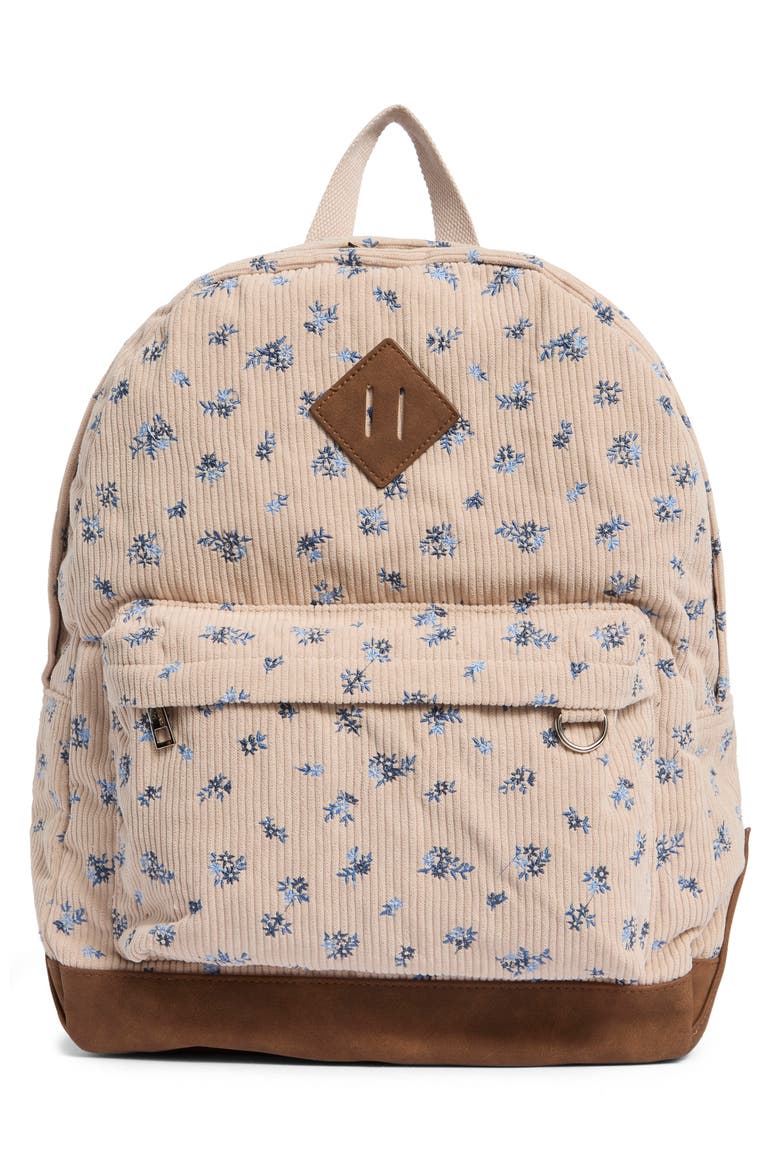 Corduroy Backpack & Lunch Bag Set, Main, color, DITSY FLORAL