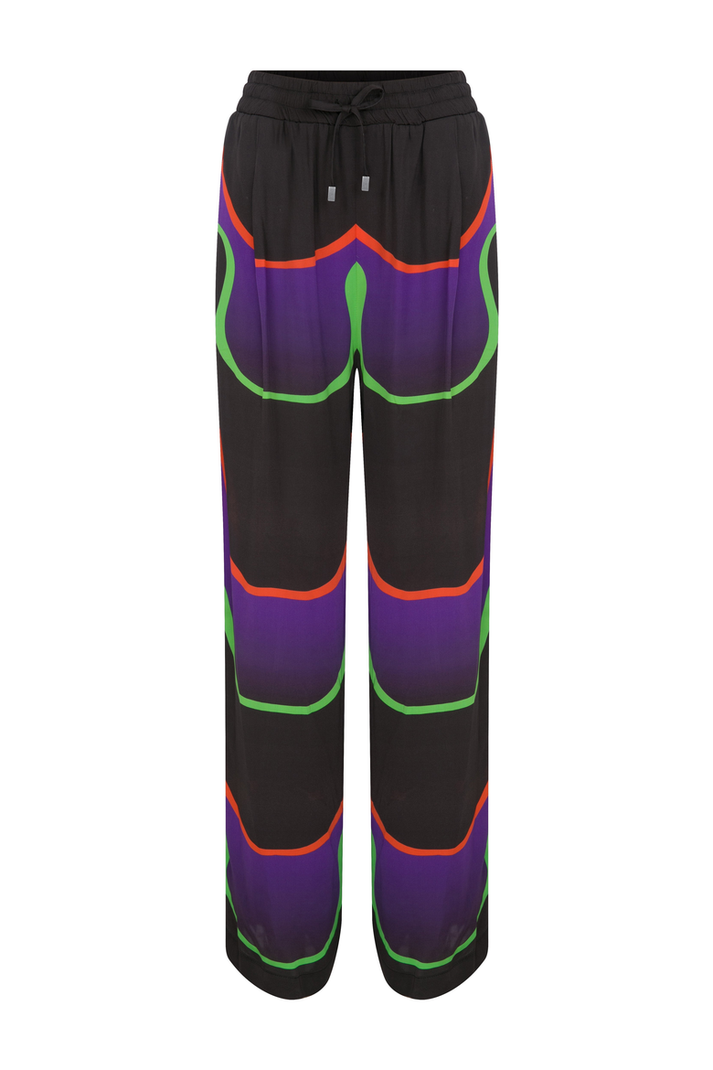 WAVES PANT, Main, color, Black / Abstract Print