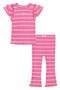 Flutter Sleeve Top & Flare Pants Set
