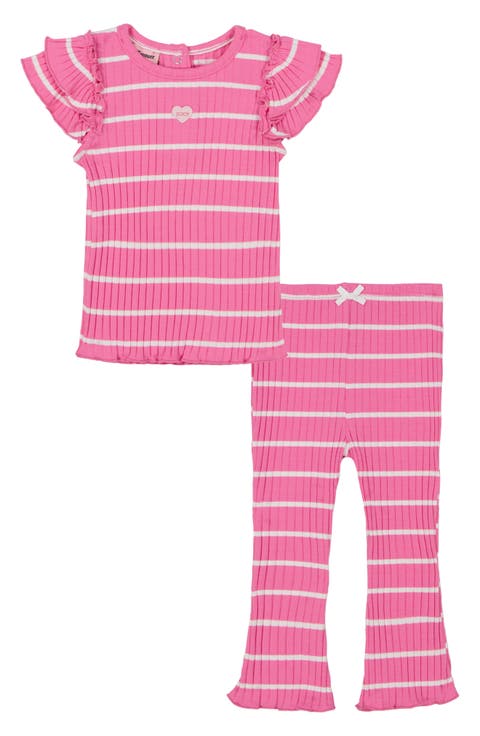 Flutter Sleeve Top & Flare Pants Set (Baby)