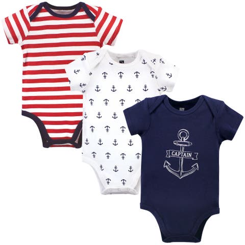 Triple Pack of Essential Cotton One-Piece Rompers