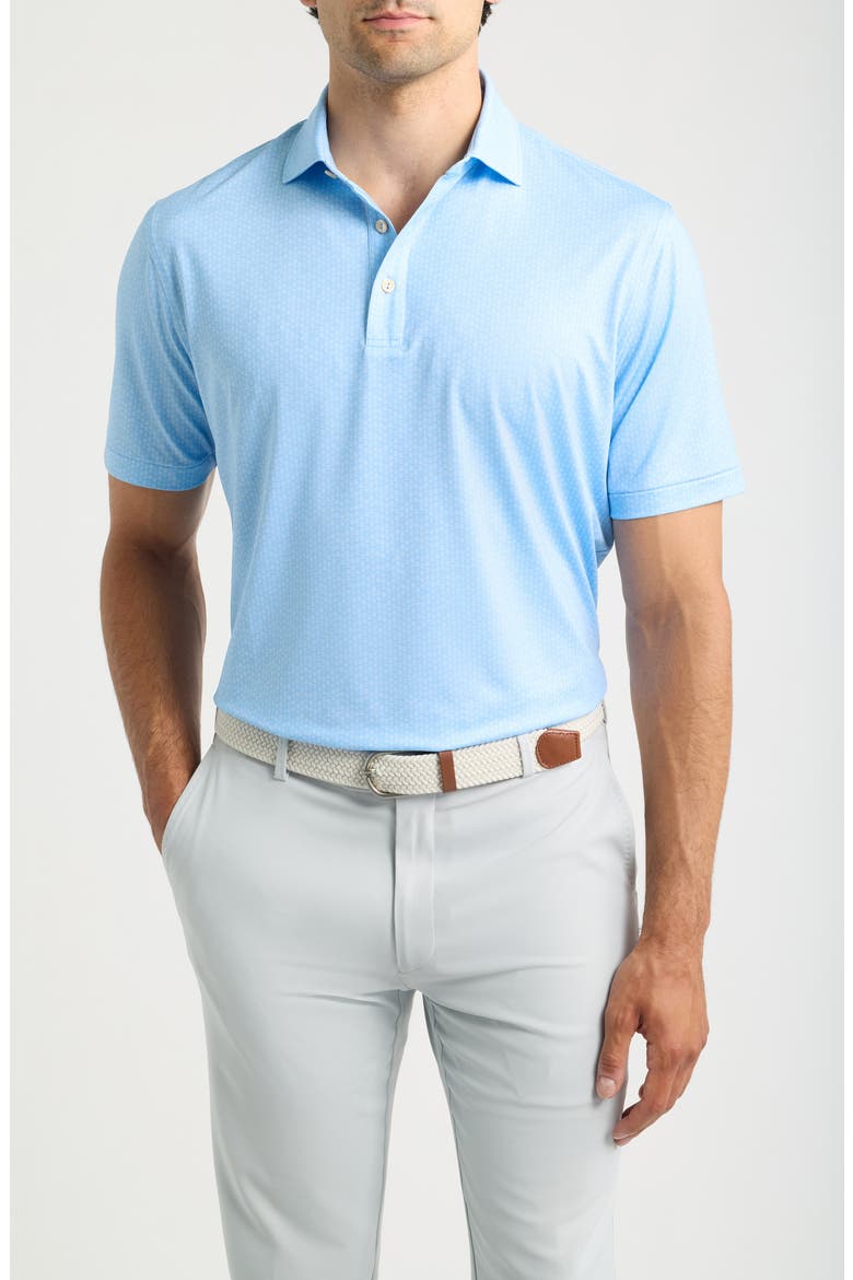 25th Anniversary Summer Comfort Performance Jersey Polo, Main, color, COTTAGE BLUE