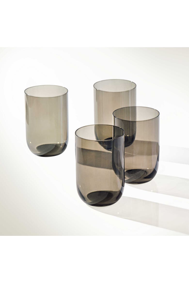 Like Smoke Highball / Tumbler Pair, Alternate, color, grey