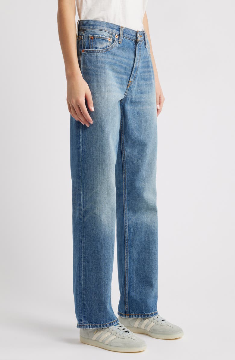 Re/Done Standard Wide Leg Jeans, Alternate, color, Blasted