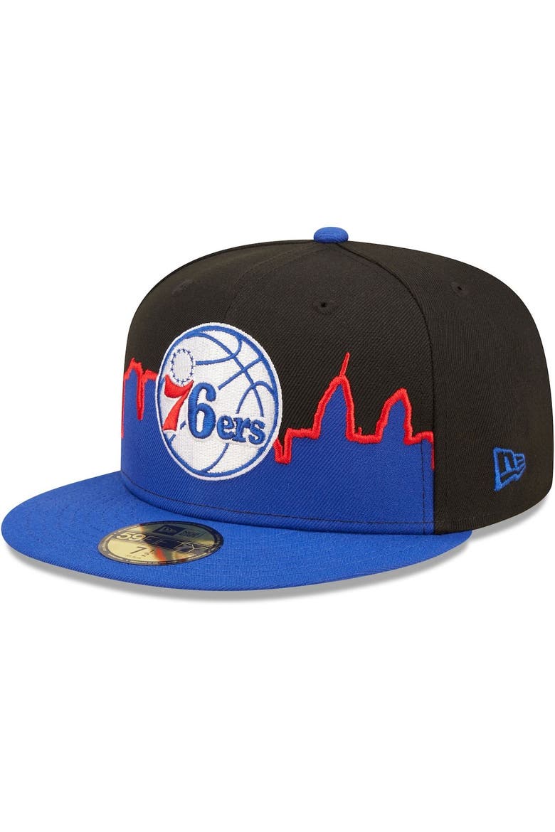 Men's New Era Royal/Black Philadelphia 76ers 2022 Tip-Off 59FIFTY Fitted Hat, Alternate, color, Royal