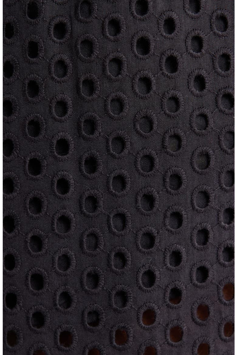 The Delaney Open Knit Cotton Cover-Up Pants, Alternate, color, NOIR