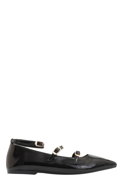 Serena Leather Mary Jane Flats