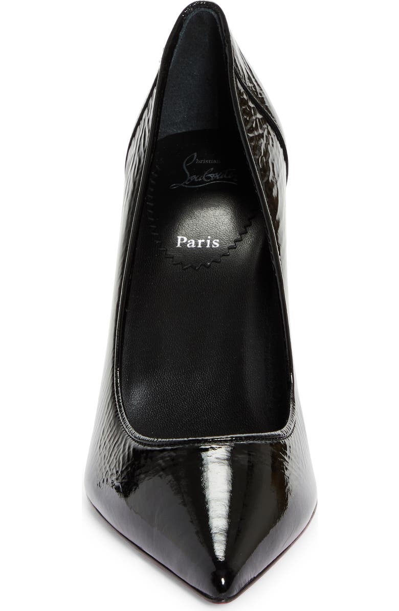 Christian Louboutin Sporty Kate Patent Leather Pump, Alternate, color, Black/ Lin Black