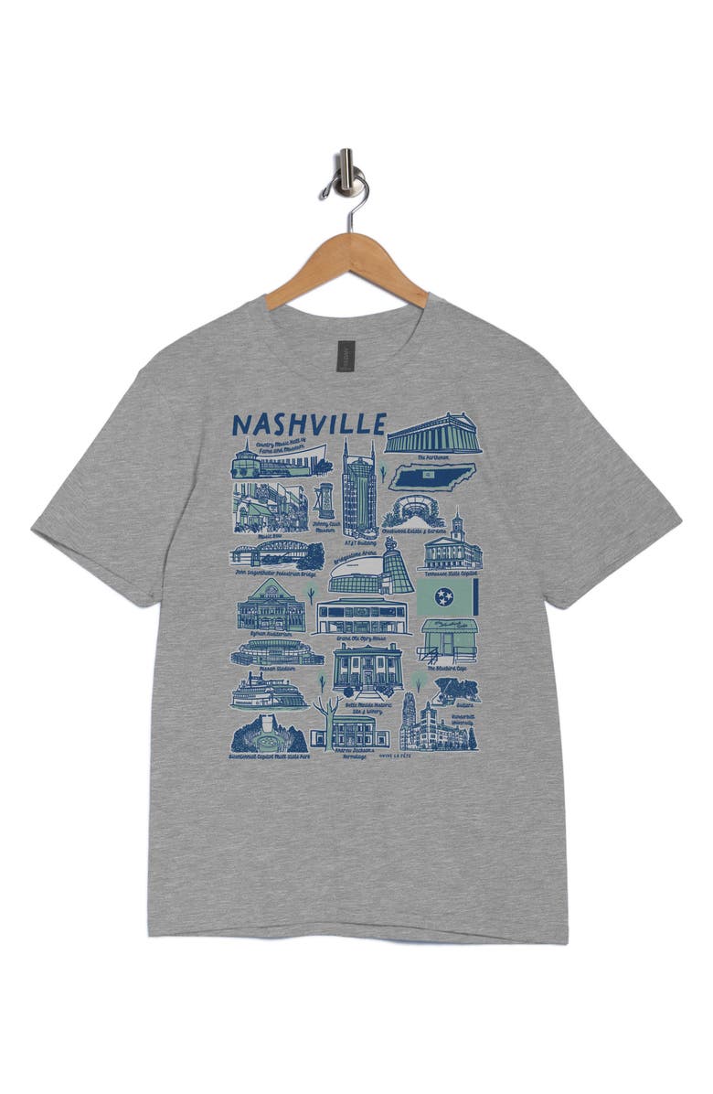 Monster Digital Nashville Impressions by Vive La Fete Graphic T-Shirt, Alternate, color, Sport Grey