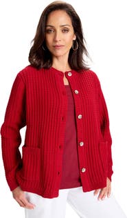 Jessica London Boxy Stitch Cardigan