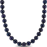 DELMAR Cultured Black Pearl Necklace, 7–7.5mm