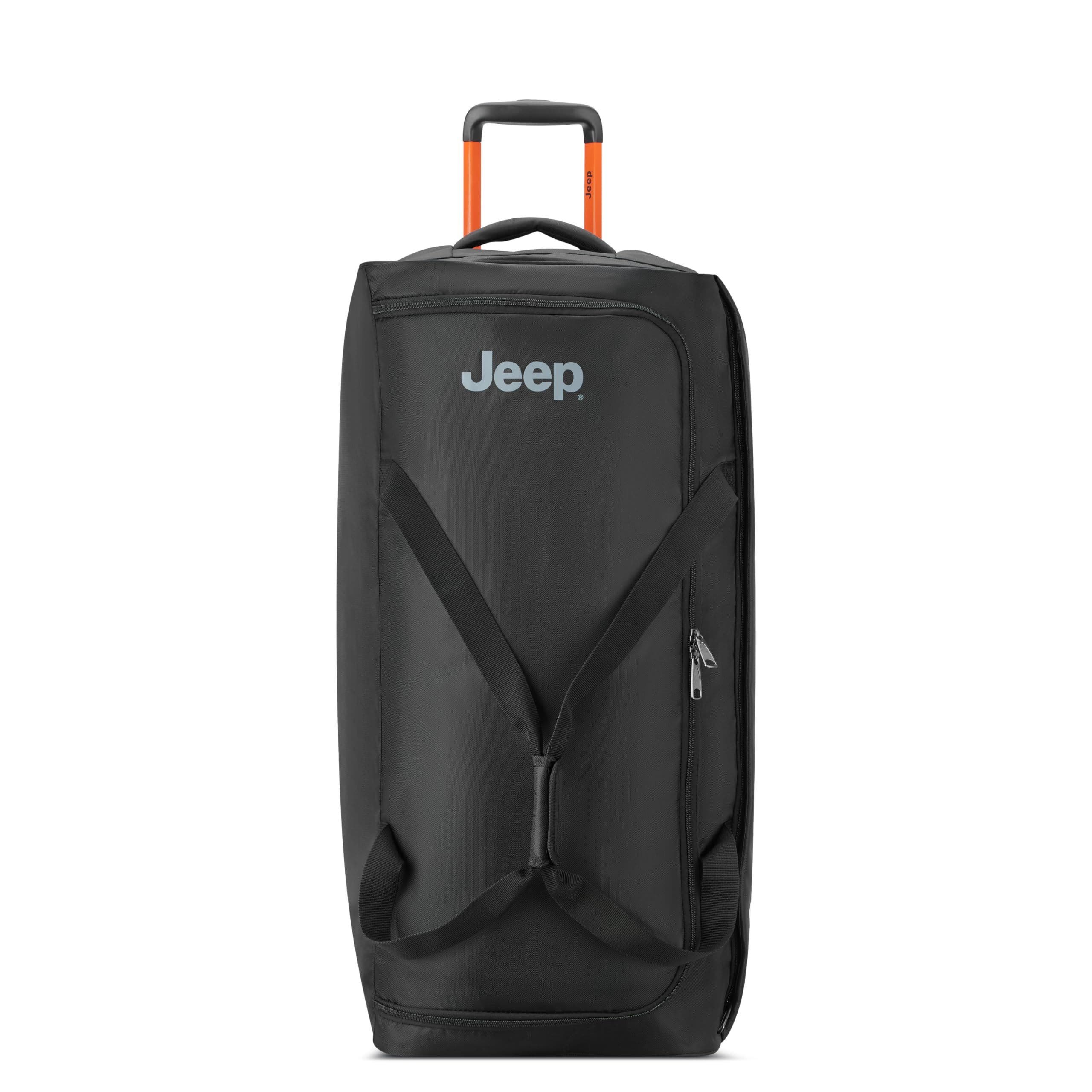 JS009D 31 Inch Two Wheel Rolling Travel Duffle Bag, Main, color, Black