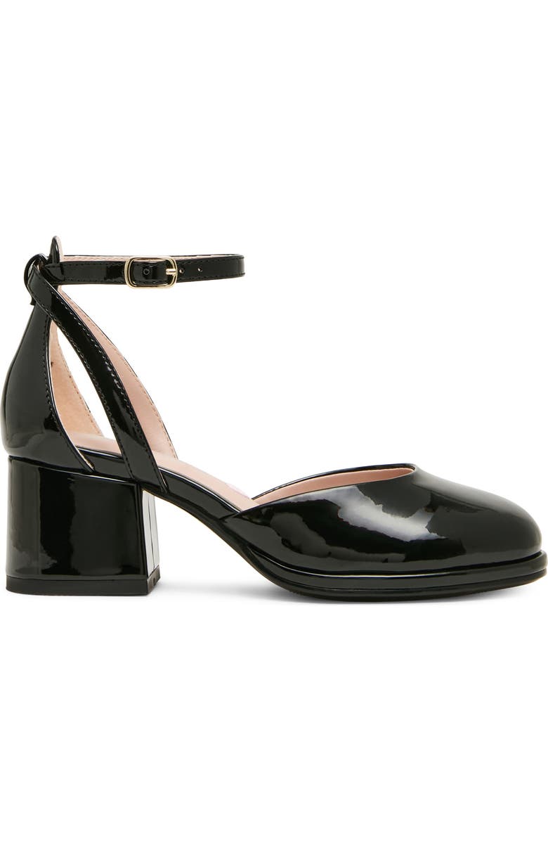 Steve Madden Kids' Jelinor Ankle Strap Platform Pump, Alternate, color, Black