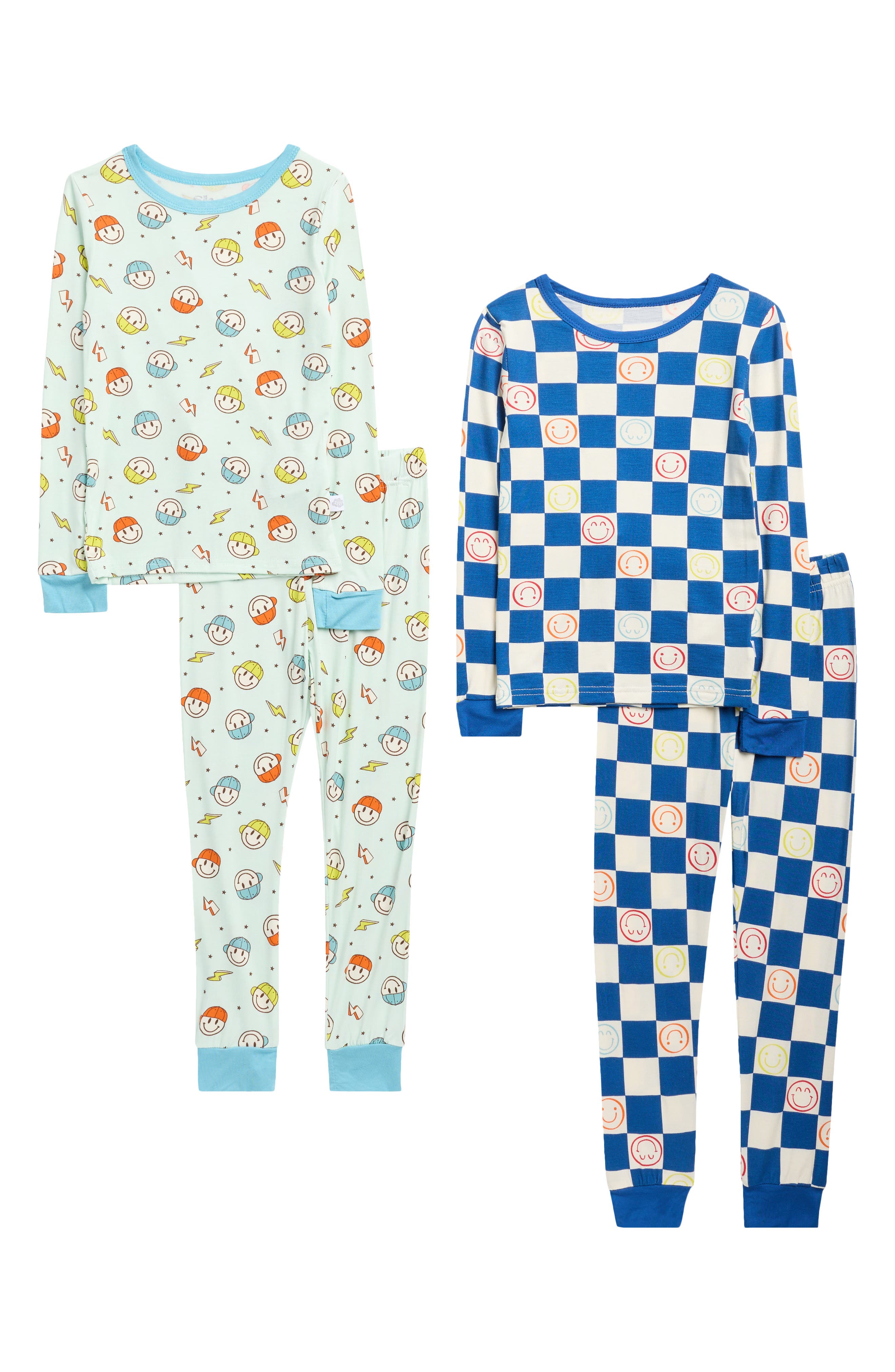SLEEP ON IT Kids' Assorted 2-Pack Print Fitted Two-Piece Pajamas
