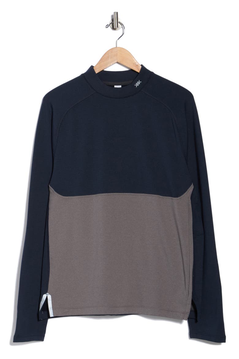 Extra Mile Fleece Pullover, Alternate, color, TRUE NAVY/ SMOKE