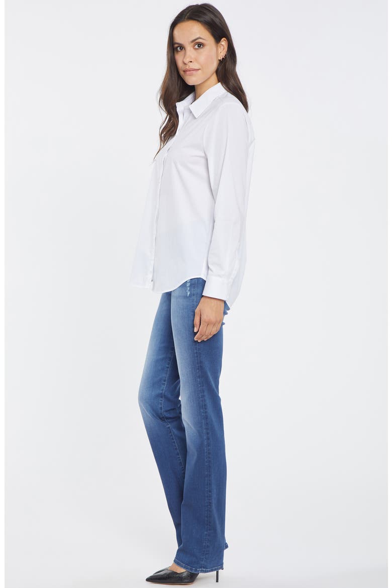 Everyday Cotton Long Sleeve Button-Up Shirt, Alternate, color, OPTIC WHITE