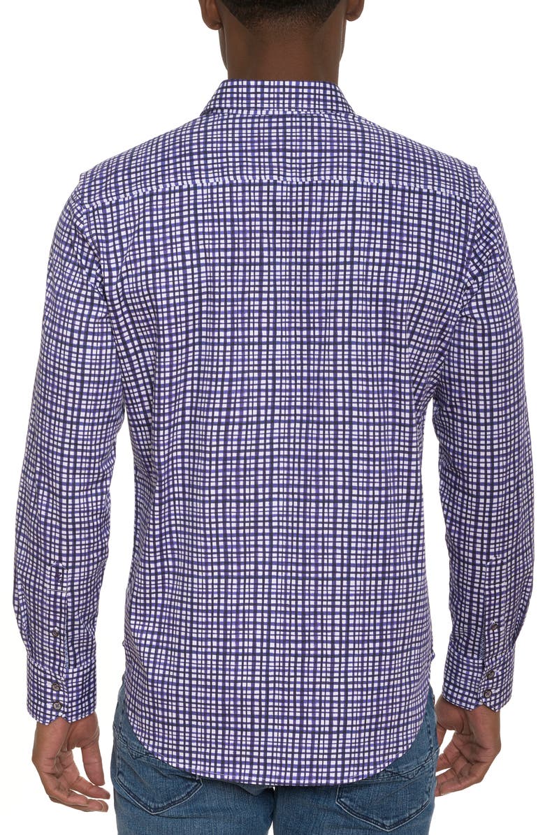 Robert Graham Topkipi Check Stretch Cotton Button-Up Shirt, Alternate, color, 
