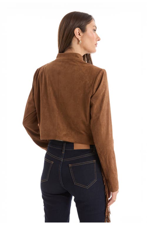 The Noli Shop Yasmin Suede Jacket In Multi