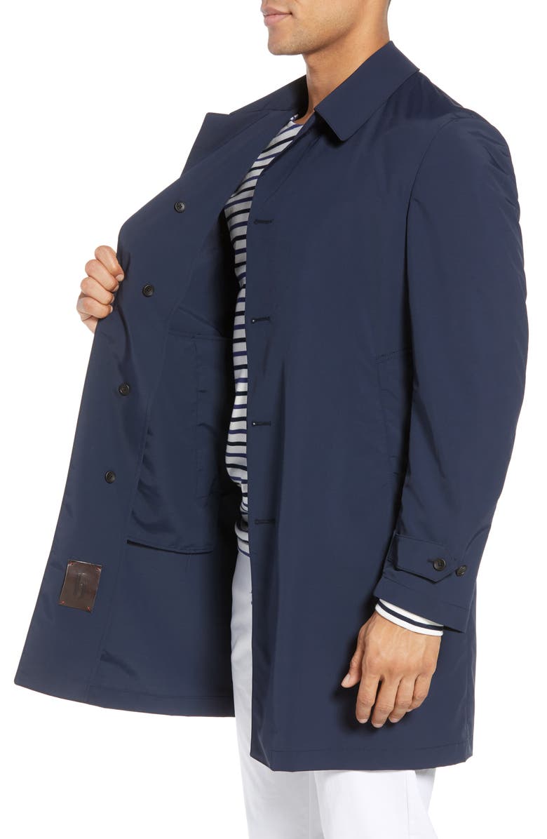 H Shell Wool Blend Rain Coat, Alternate, color,