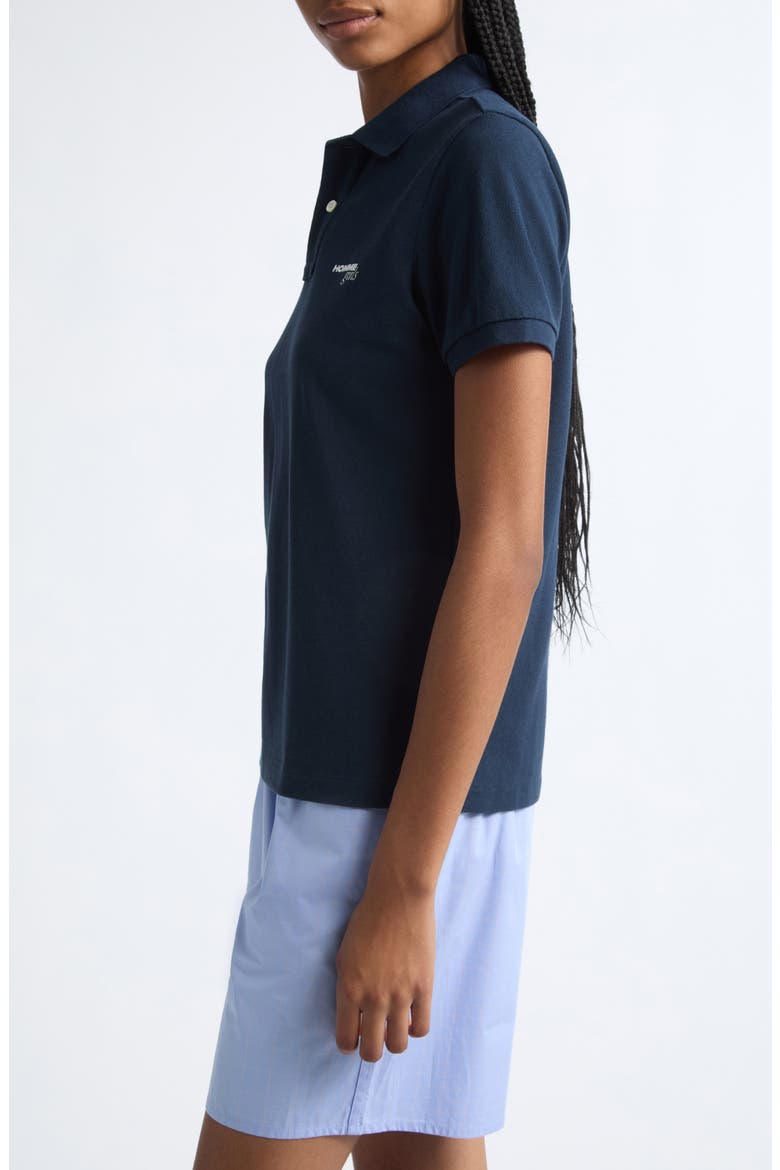 Cotton Polo, Alternate, color, NAVY