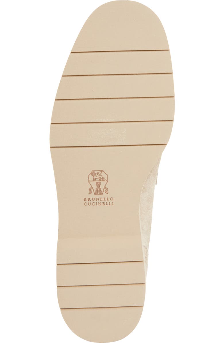 Brunello Cucinelli Monili Genuine Shearling Lined Loafer, Alternate, color,