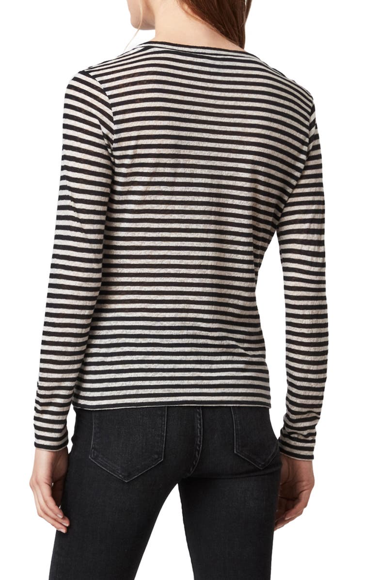 AllSaints Jess Stripe Long Sleeve T-Shirt, Alternate, color,