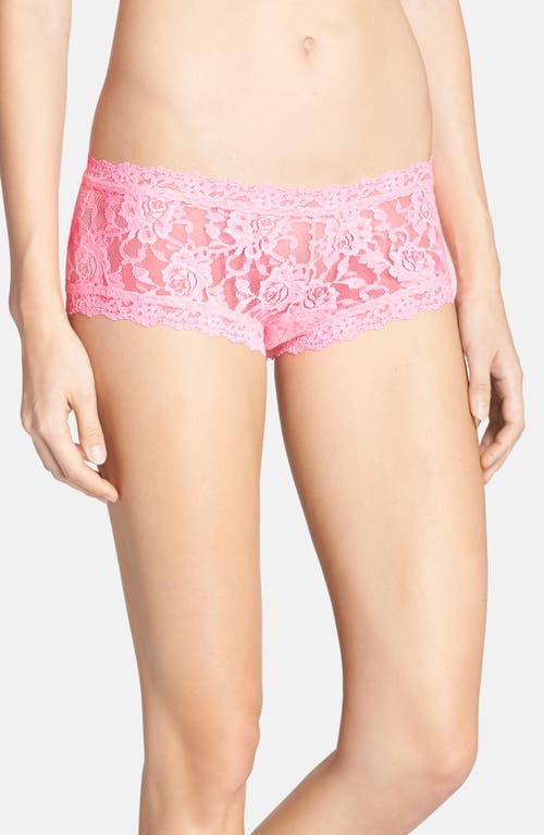 Hanky Panky Signature Lace Boyshorts in Cherry Blossom at Nordstrom, Size Small