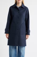 Sam Edelman Plaid Slim Balmacaan Coat