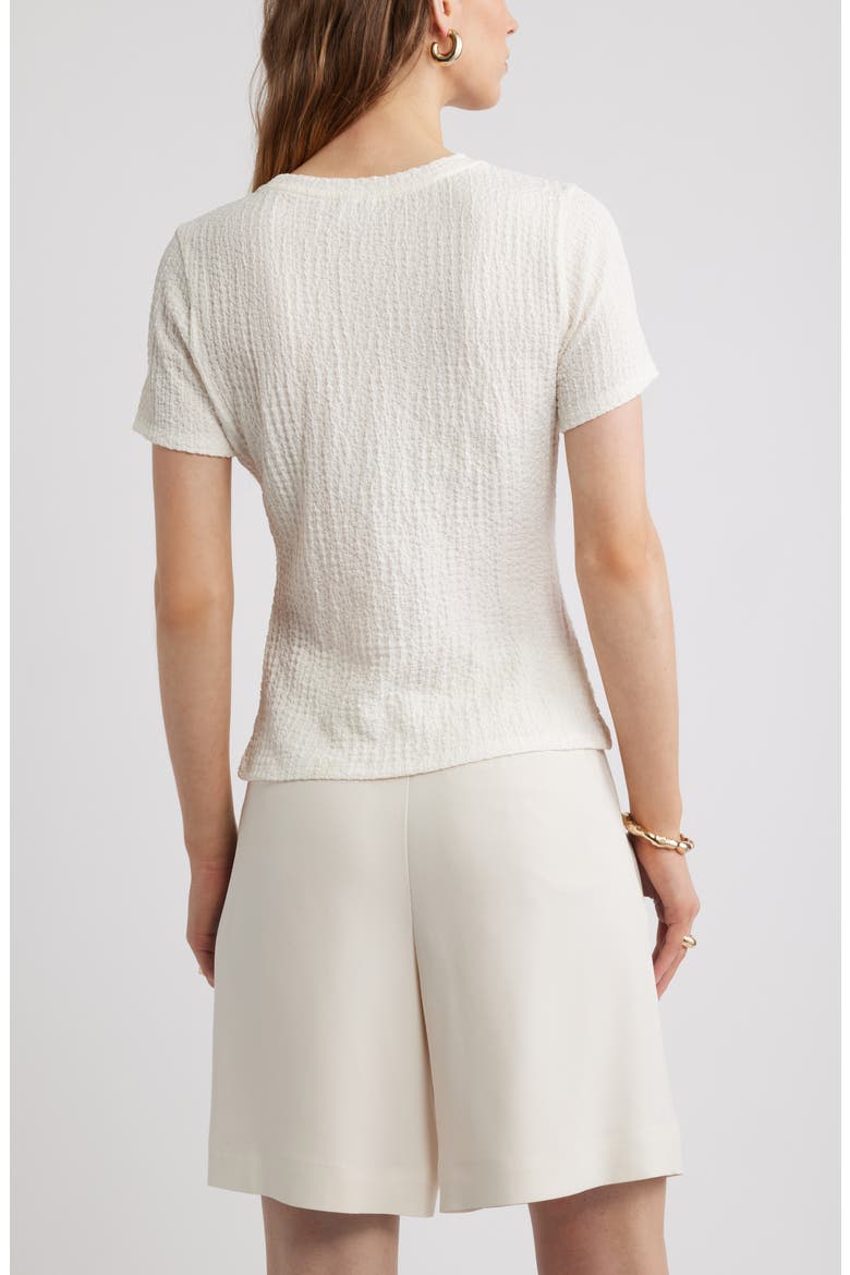 Textured T-Shirt, Alternate, color, IVORY TOFU