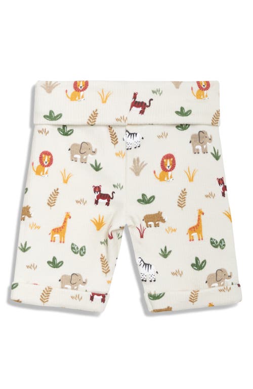 JOJO MAMAN BÉBÉ JOJO MAMAN BEBE SAFARI PRINT RIBBED BODYSUIT & SHORTS SET