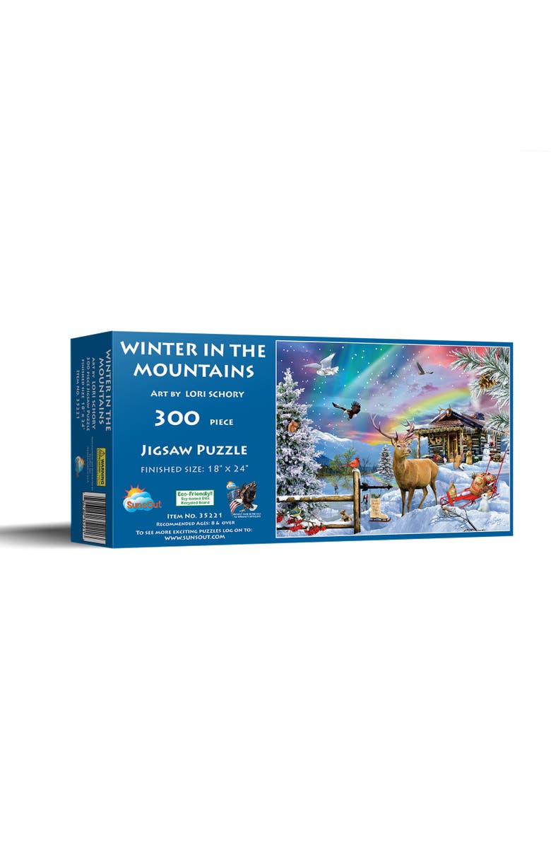 Sunsout Winter In The Mountains 300 piece Jigsaw Puzzle for Adults, Main, color, Multicolor