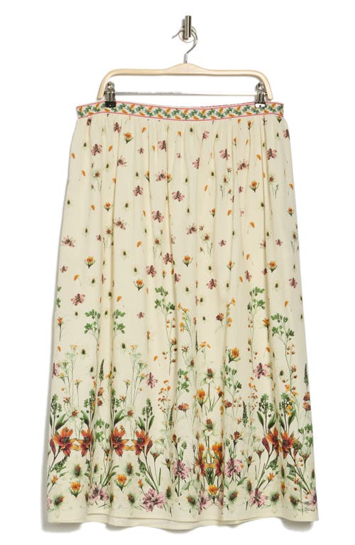 Max Studio Border Print Maxi Skirt