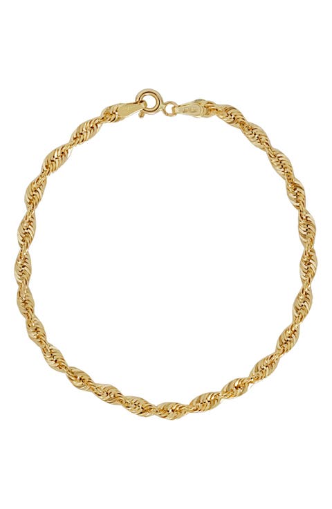 14K Gold Rope Chain Bracelet (Nordstrom Exclusive)