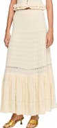 SANDRO Long knit skirt