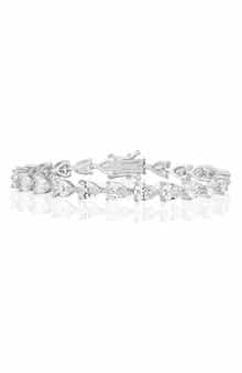Pear Shape Cubic Zirconia Tennis Bracelet