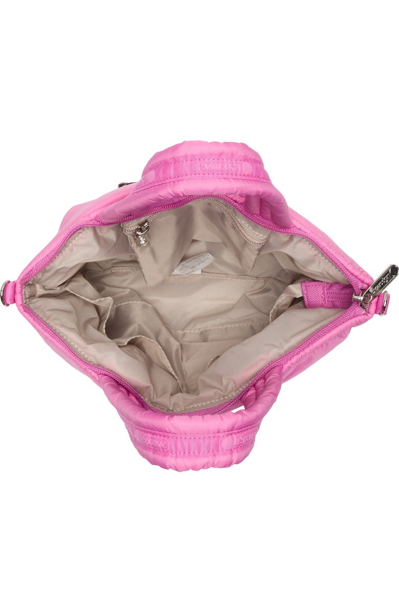 LeSportsac Puffy Mini Satchel, Alternate, color, Strawbery Pink Sheen