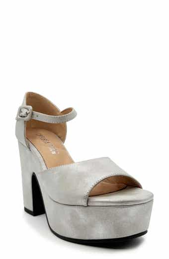 CHELSEA CREW Quill Metallic Platform Sandal