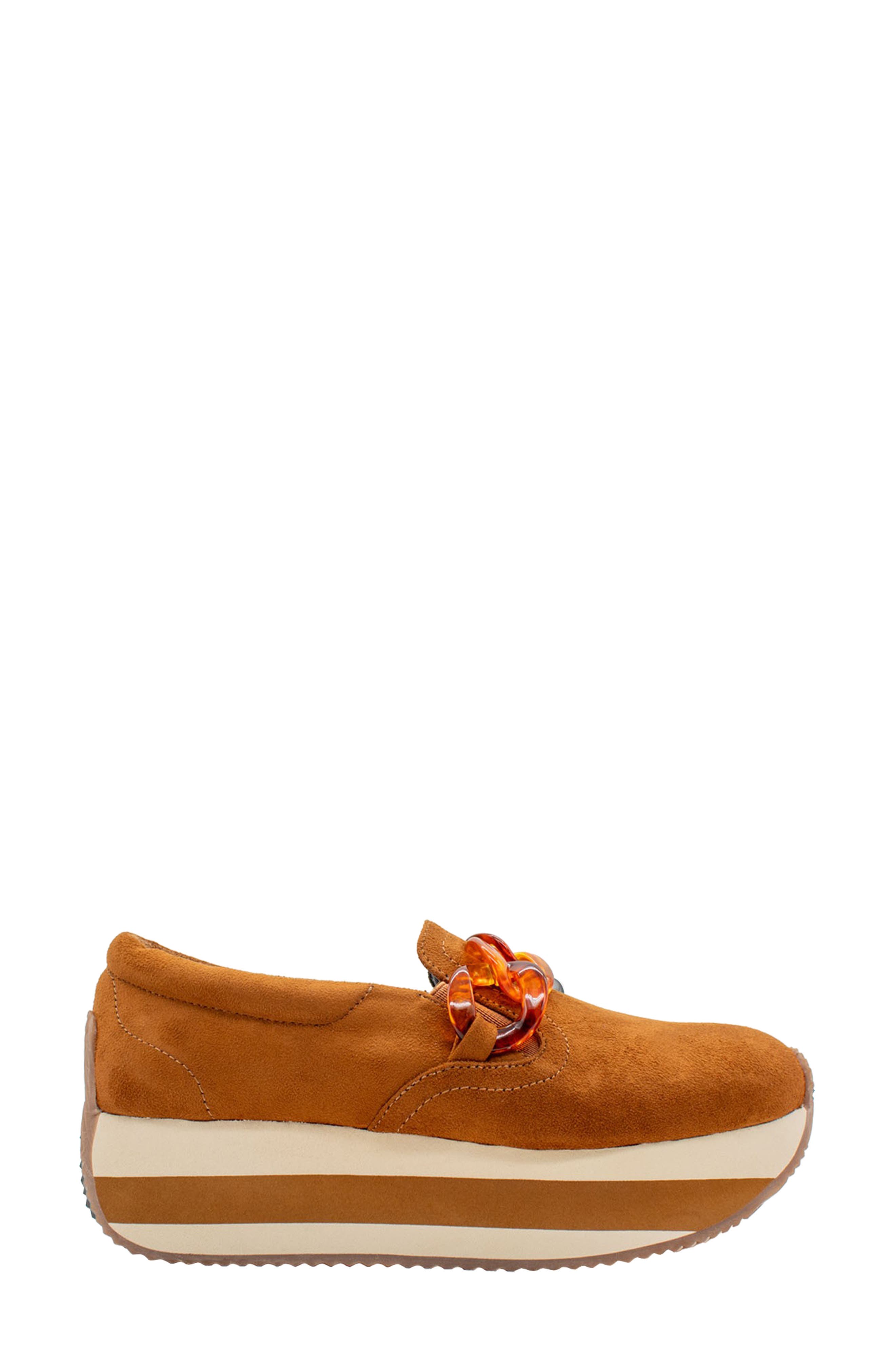 Volatile Harding Platform Loafer, Alternate, color, Cognac