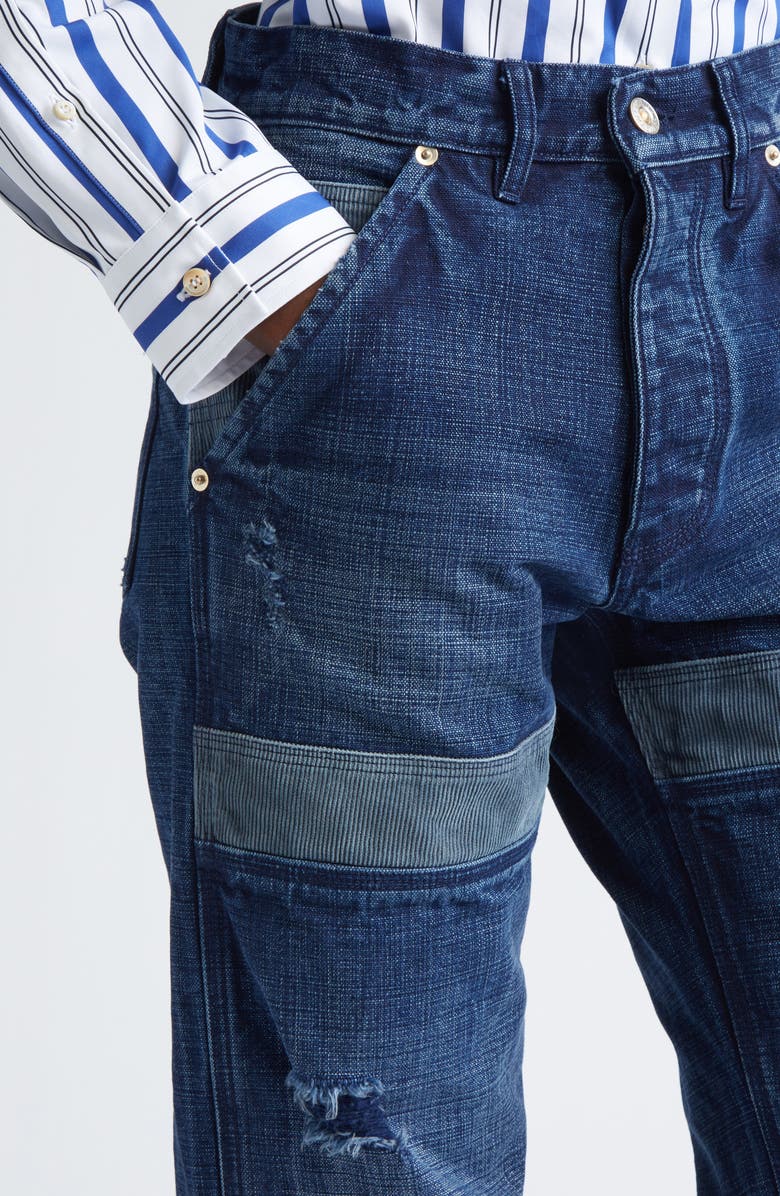 Wales Bonner Sierra Straight Leg Jeans, Alternate, color, Indigo/ Navy