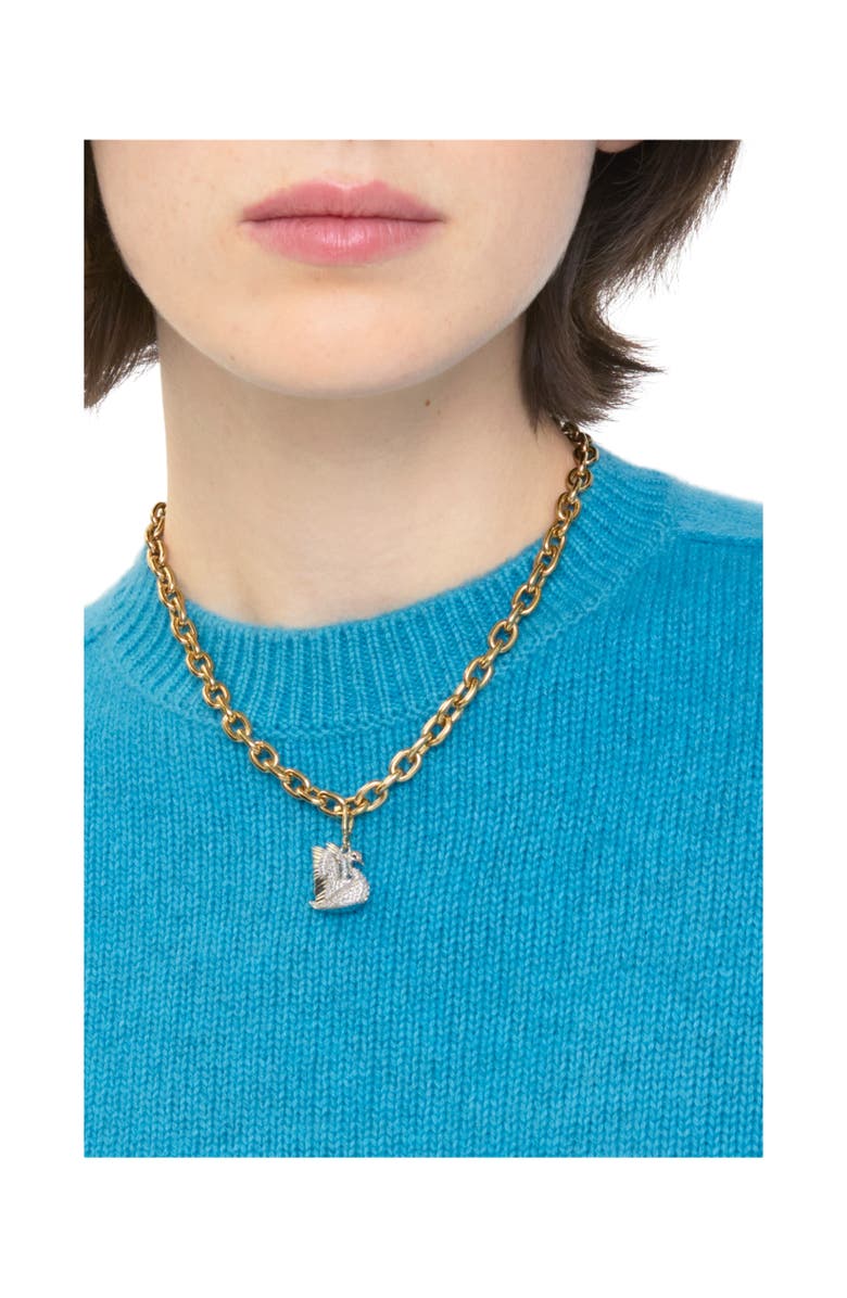 Burberry Charm Chain Necklace, Alternate, color, Gold