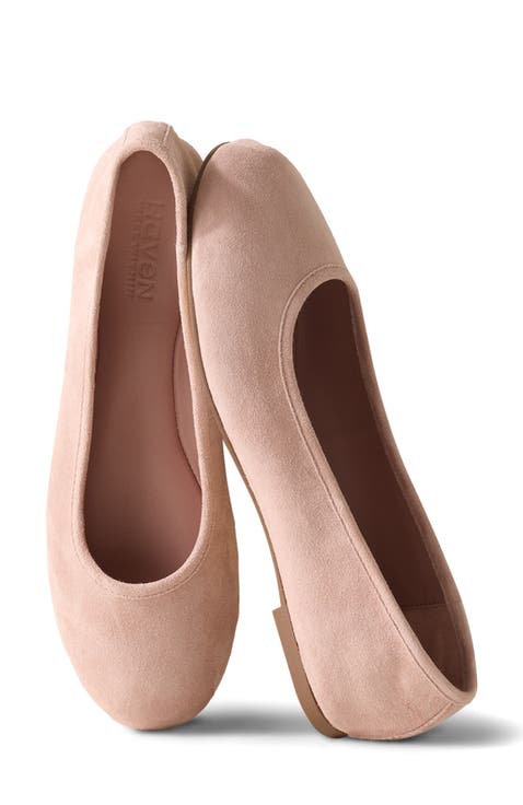Suede Round Toe Ballet Flats