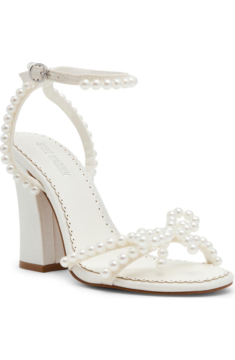 Steve Madden Hara Ankle Strap Sandal, Main, color, Ivory Pearl