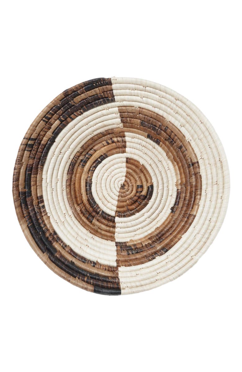 Maadili Collective Equal Sides Basket ~ Banana Fiber, Main, color, White, Brown