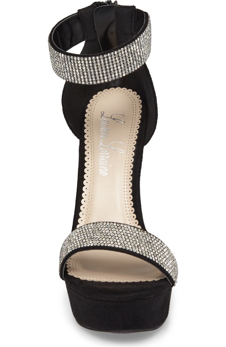 Lauren Lorraine Lana Embellished Platform Wedge, Alternate, color,