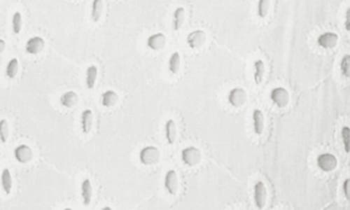 Florence By Mills Eyelet Button-up Camisole In White