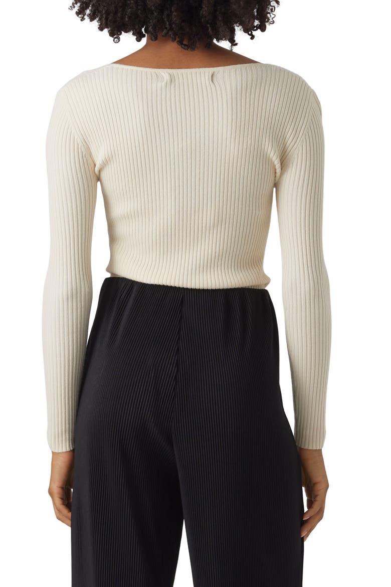 Karis Button Rib Top, Alternate, color, BIRCH