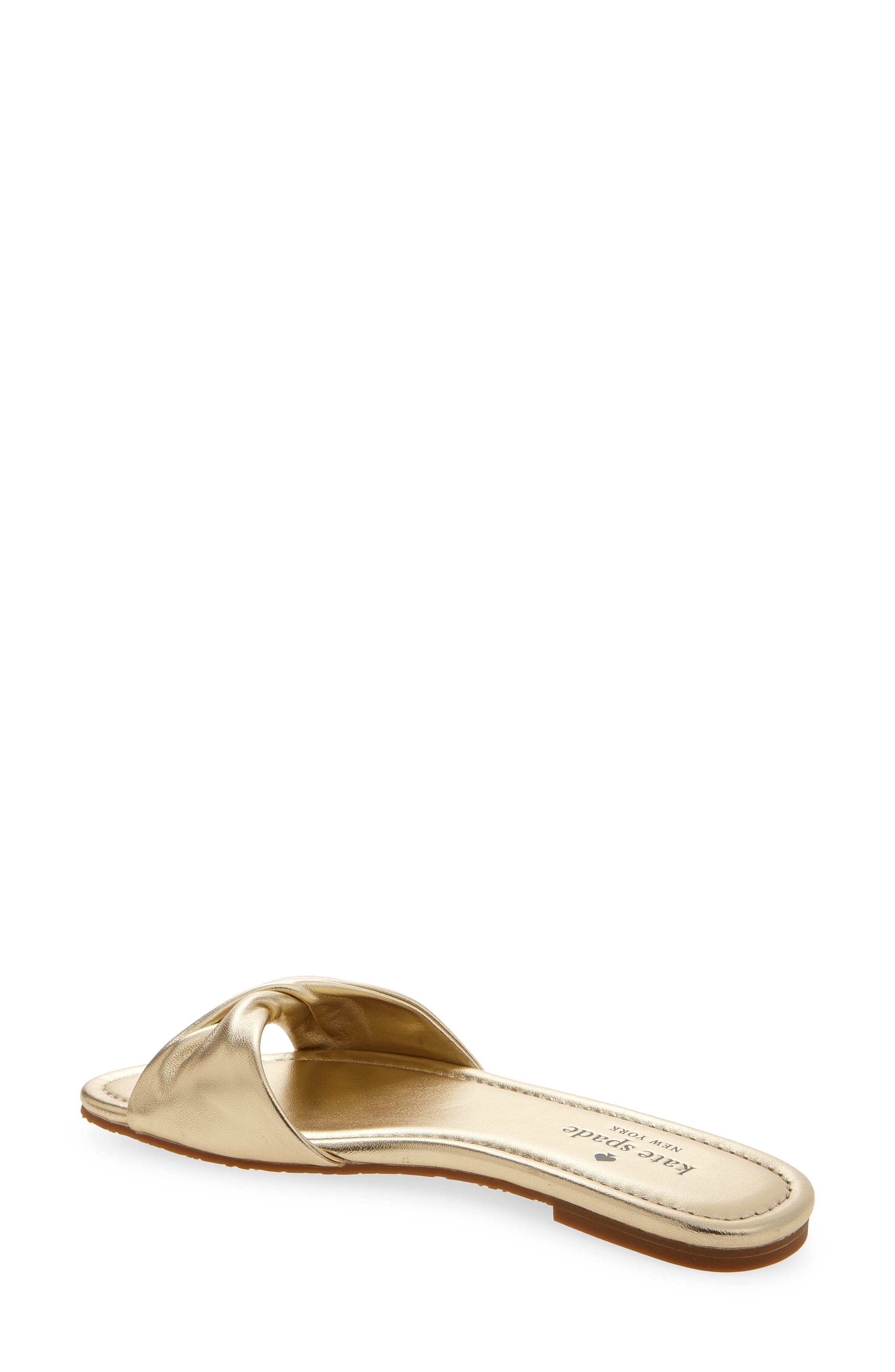miley slide sandal, Alternate, color, PALE GOLD